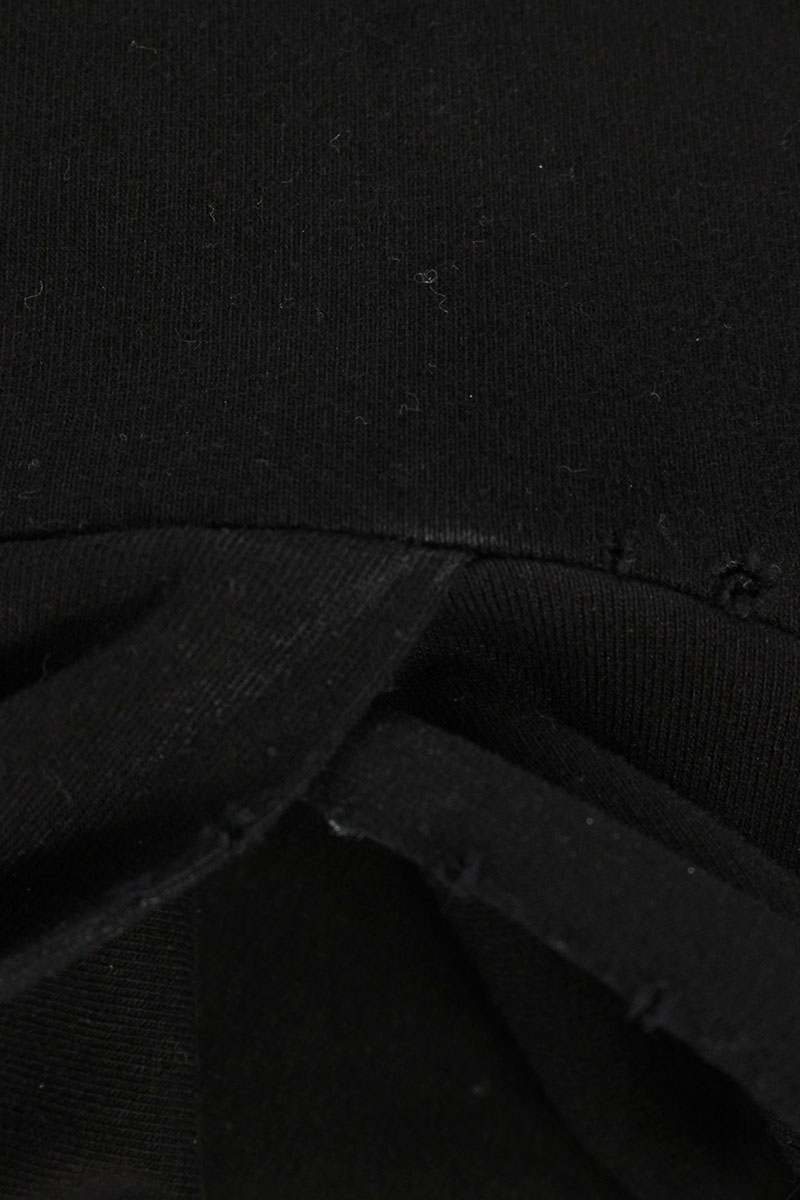 BALENCIAGA Hooded Logo Print Long Sleeve Top Size S