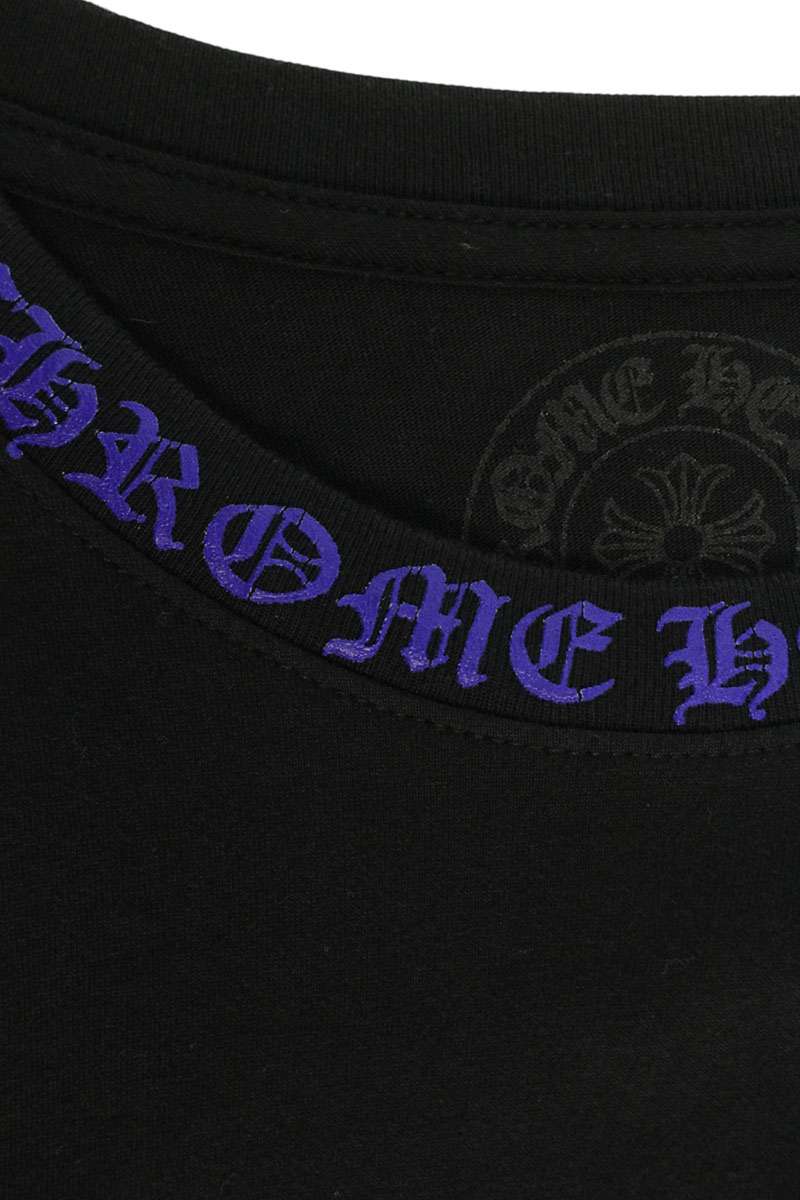 Chrome Hearts Neck & Sleeve Logo Long Sleeve Top Size L