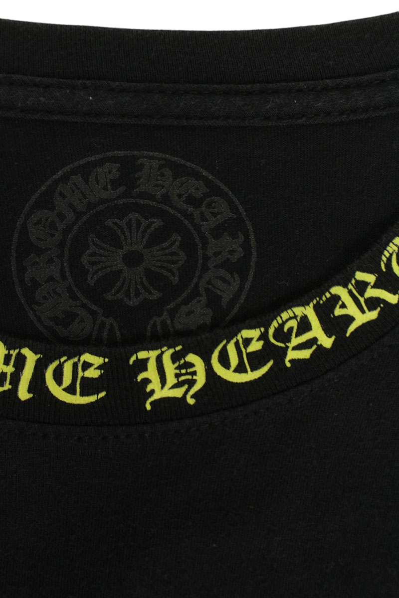 Chrome Hearts Neck & Sleeve Logo Long Sleeve Top Size XL