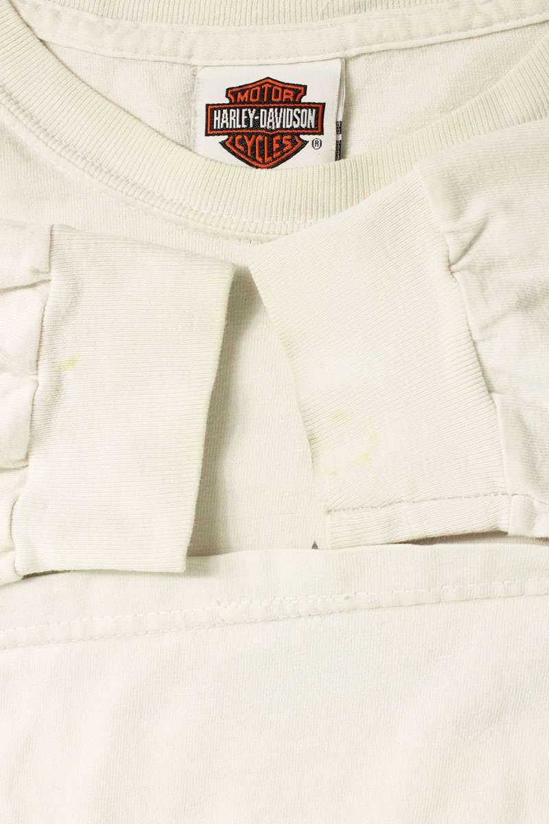 VINTAGE HARLEY DAVIDSON Printed Cotton Long Sleeve Tee Size XL
