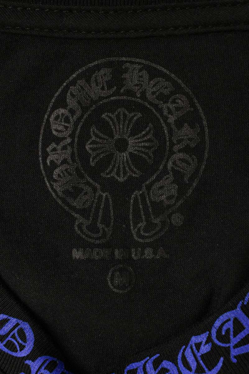 Chrome Hearts Neck Logo Print Long Sleeve Tee Size M