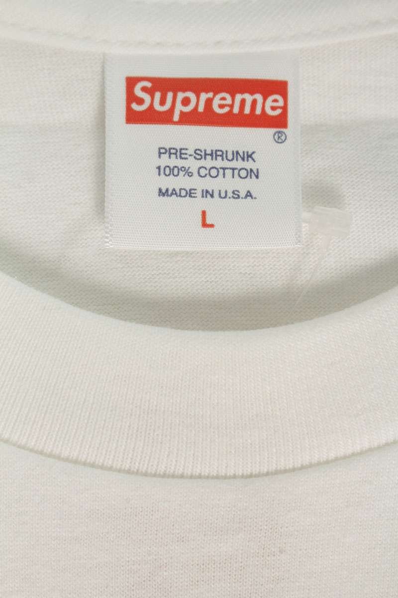 SUPREME Box Logo Long Sleeve T-Shirt White Size L