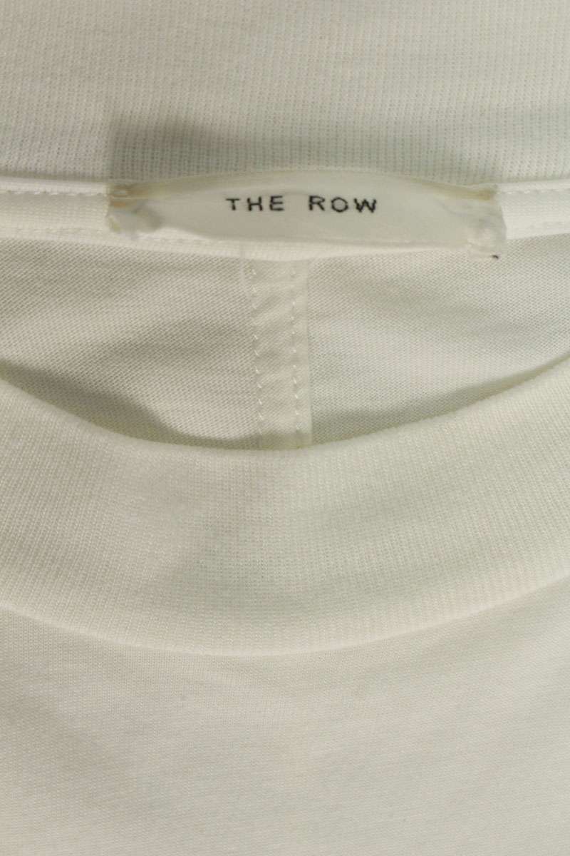 THEROW Cotton Long Sleeve Cut & Sew White Size L