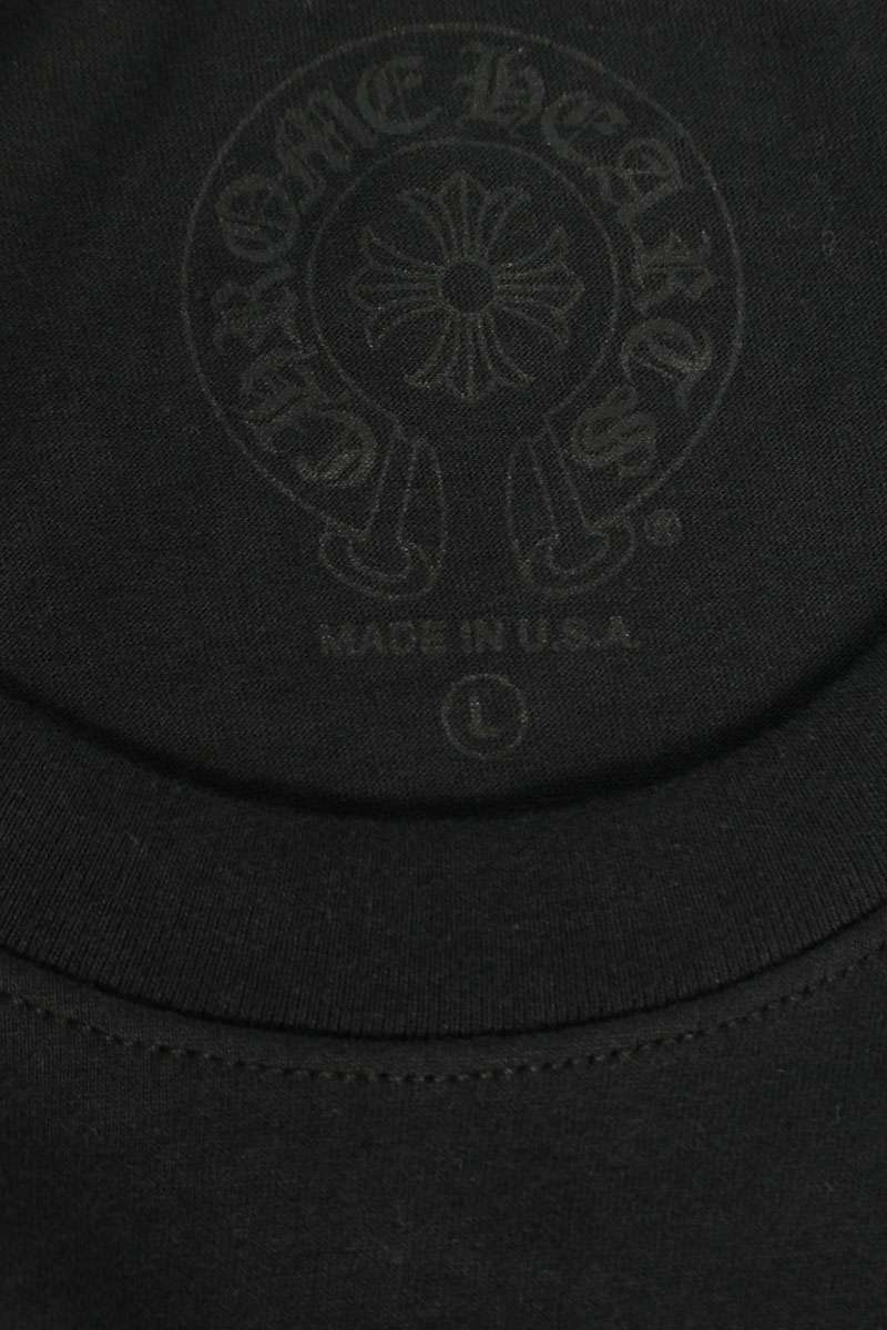 Chrome Hearts Floral Sleeve Back Tee Black/Yellow Size L