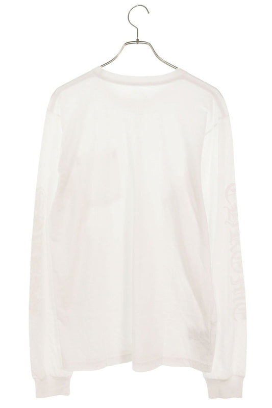 Chrome Hearts Neck Logo Print Long Sleeve Tee White Size L