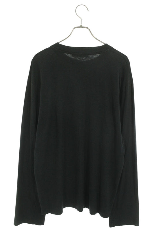 ACNE STUDIOS Front Logo Long Sleeve T-Shirt Black Size M