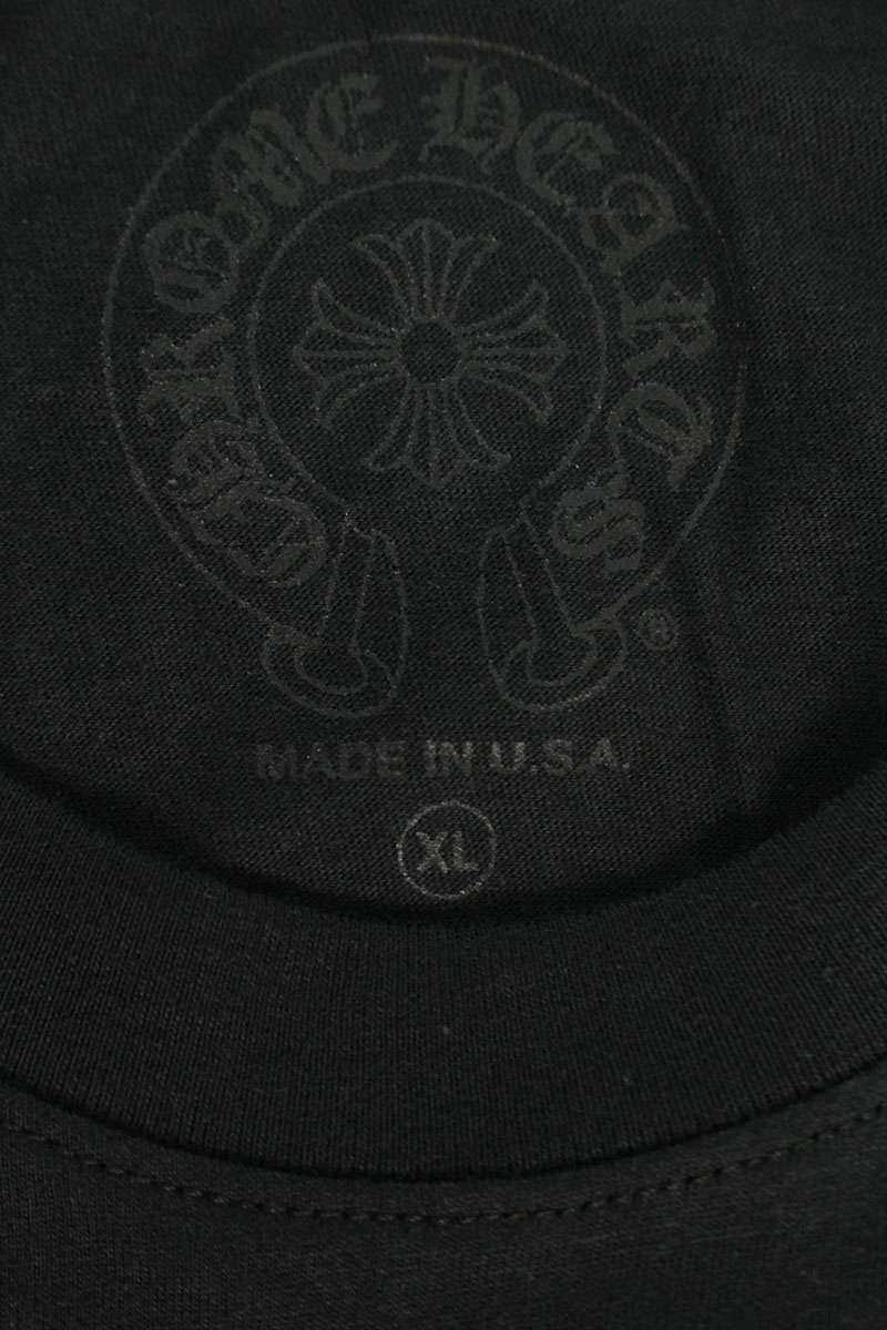 Chrome Hearts Floral Horseshoe Print Tee Black/Yel Size XL