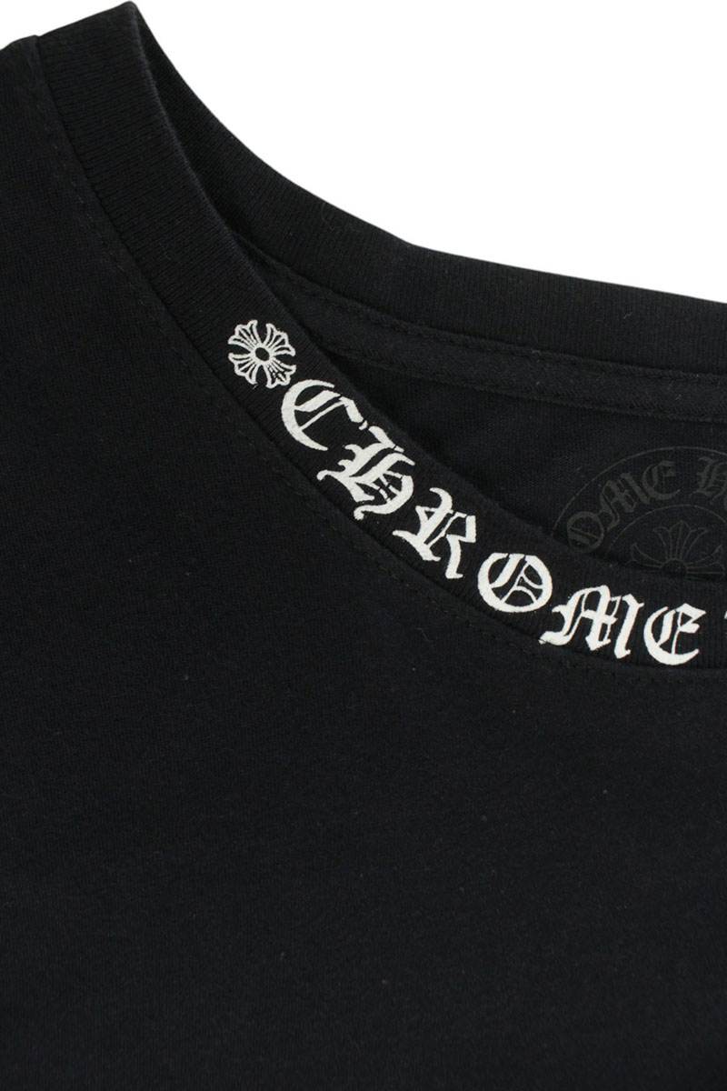 Chrome Hearts Floral Sleeve Neck Logo Print Long Sleeve Tee Size XL