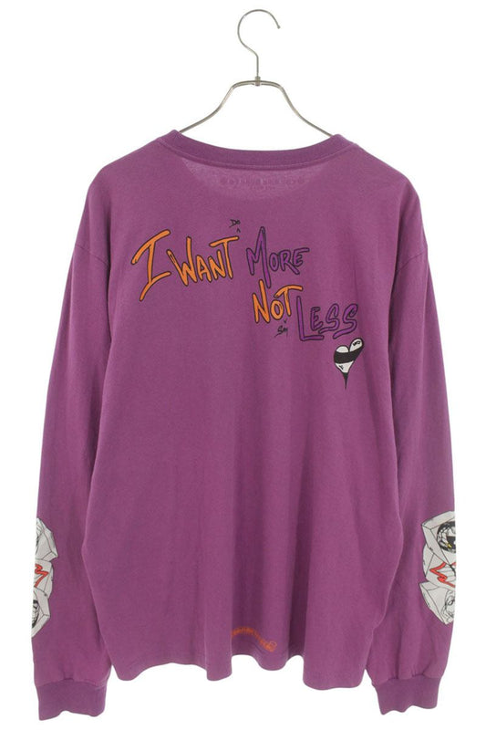 Chrome Hearts PPO Matty Boy Print Long Sleeve Tee Purple Size XL