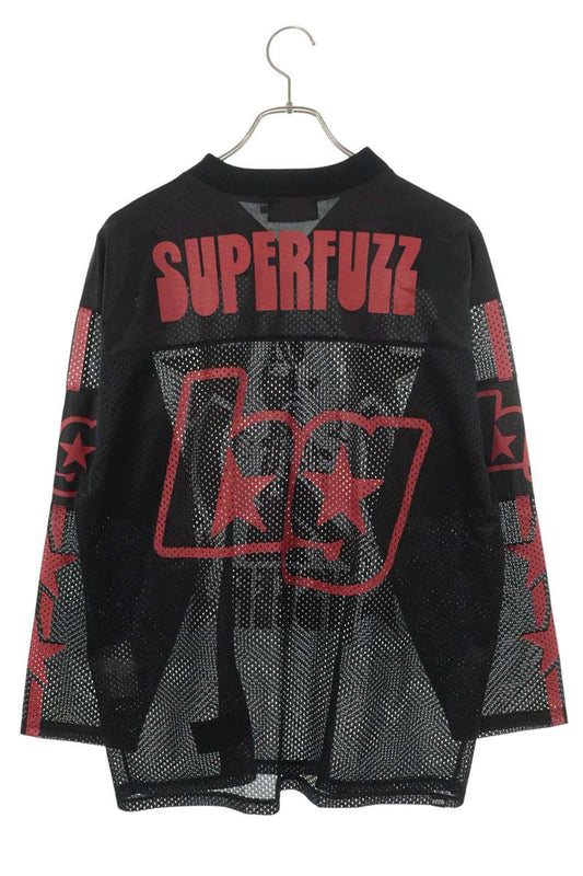 HYSTERIC GLAMOUR Mesh Hockey Long Sleeve Black Size M