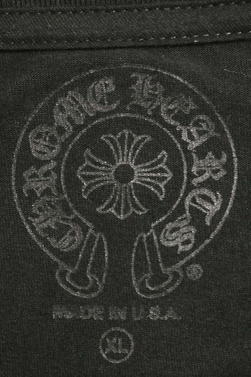Chrome Hearts Neck Logo Print Long Sleeve Shirt Size XL