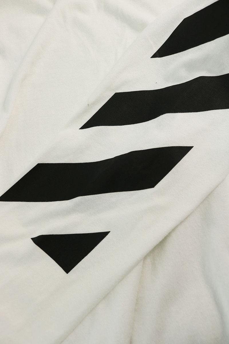 OFF-WHITE Diagonal Print Long Sleeve Tee Size S