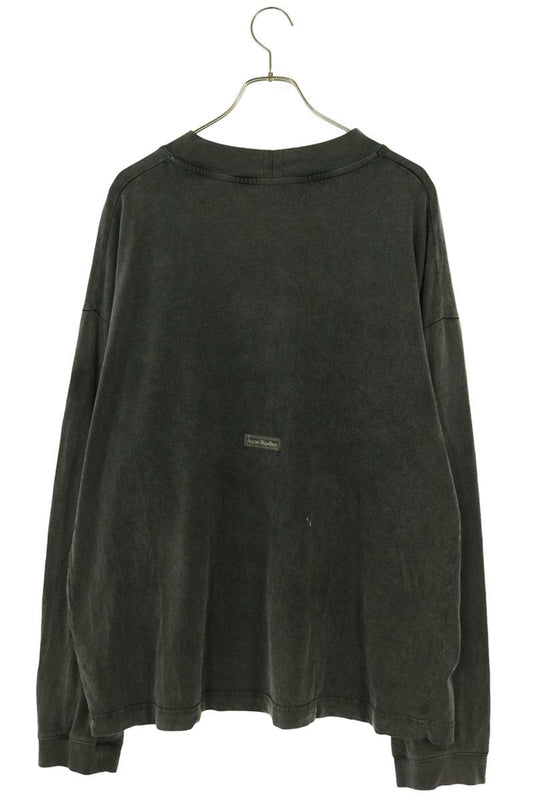 ACNE STUDIOS Back Rubber Logo Long Sleeve Shirt Size M