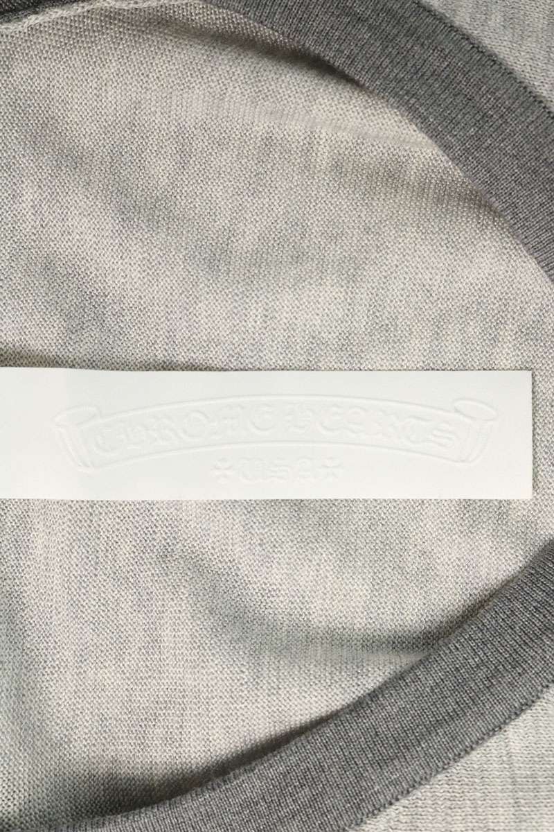 Chrome Hearts U MIXED EMOTIONS Triple T-Shirt Gray Size L