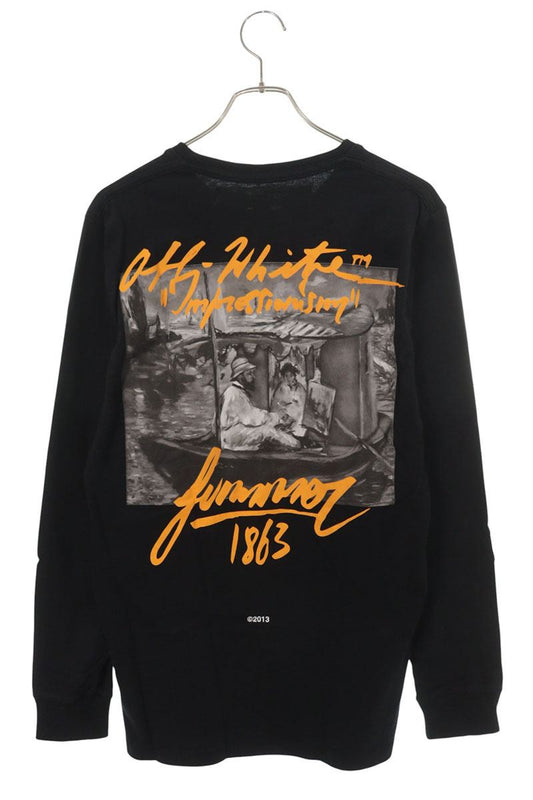 OFF-WHITE 19SS Logo Back Print Long T-Shirt Multi Size M