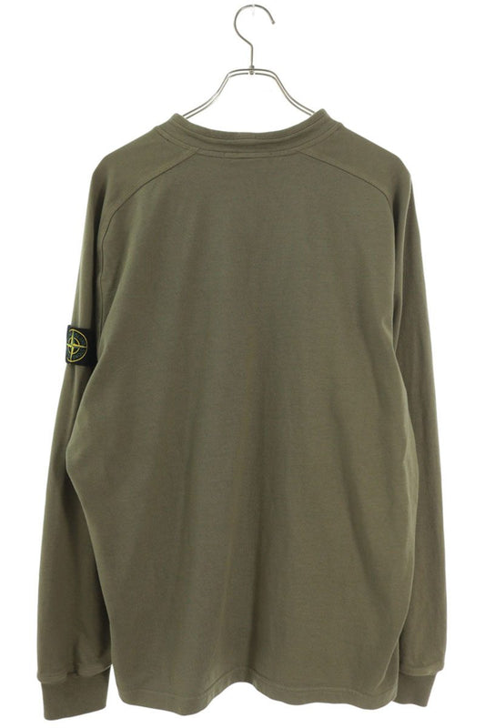 STONEISLAND Khaki Patch Long Sleeve T-Shirt Size L
