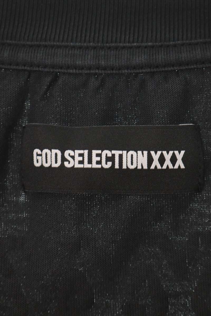 GOD SELECTION XXX 26SS Logo Print Long Sleeve Tee Black Size XL