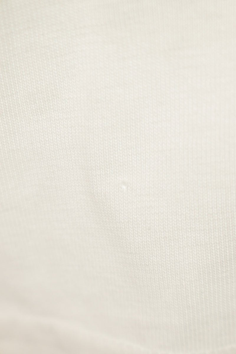 BALENCIAGA Logo Embroidered Long Sleeve T-Shirt White Size XS