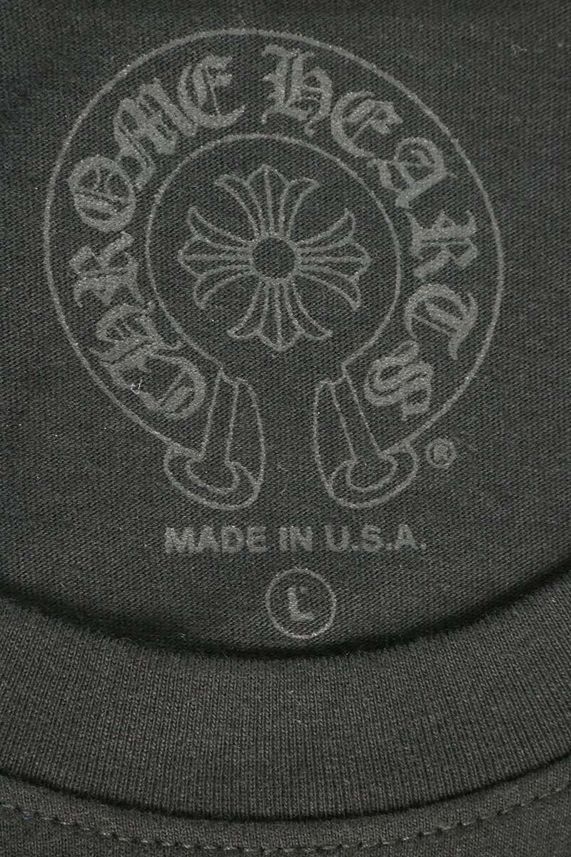 Chrome Hearts Miami Sleeve Logo Long Sleeve Tee Black Size L