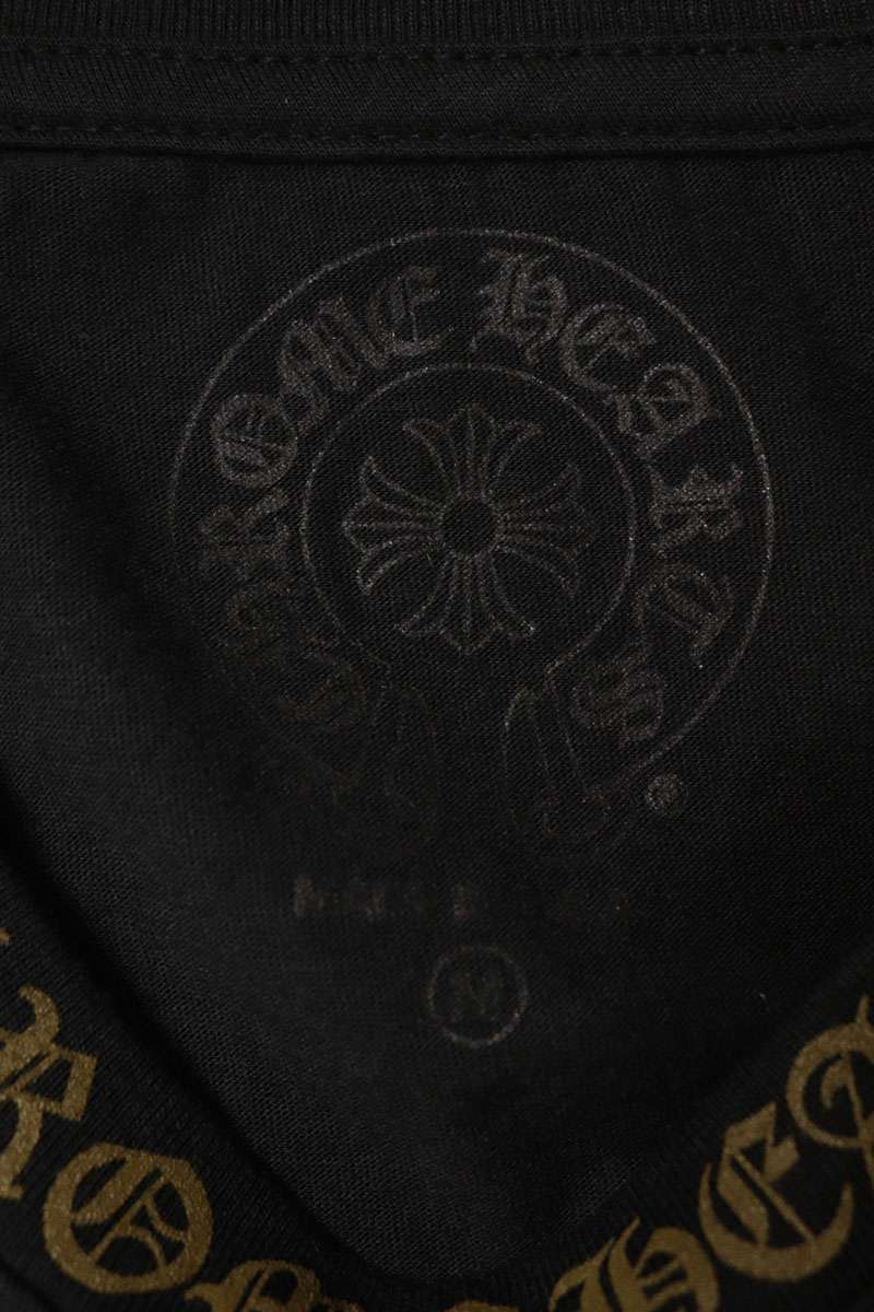 Chrome Hearts Neck Logo Cotton Long Sleeve T-Shirt Multi Size M