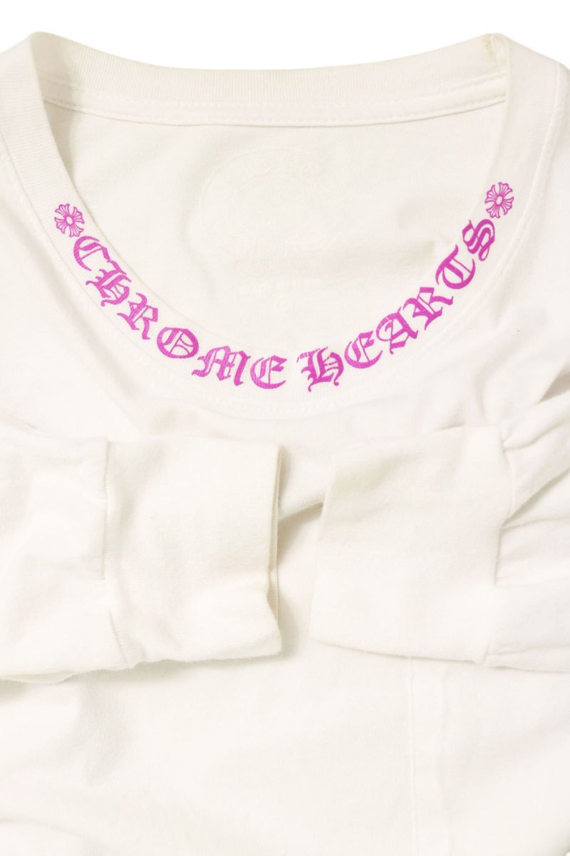 Chrome Hearts Neck Logo Cotton Long Sleeve T-Shirt Multi Size M