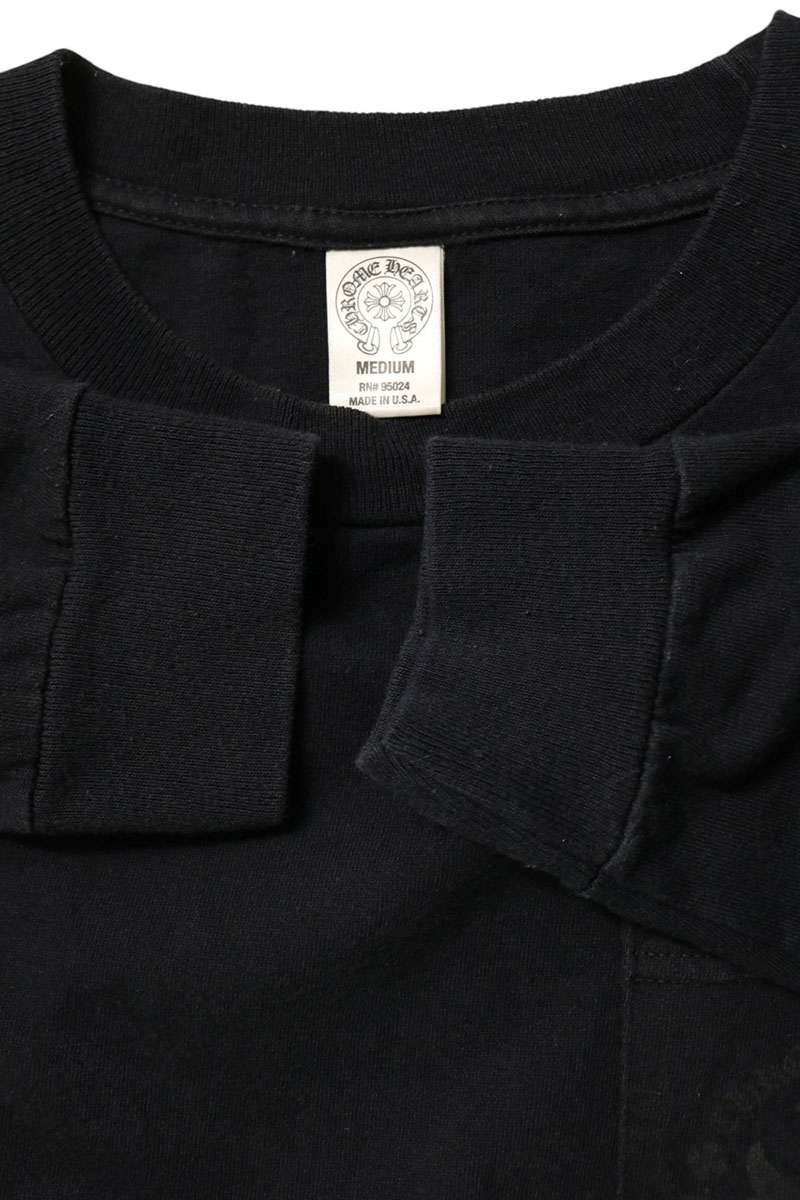Chrome Hearts CH Plus Back Print Long T-Shirt Black Size M