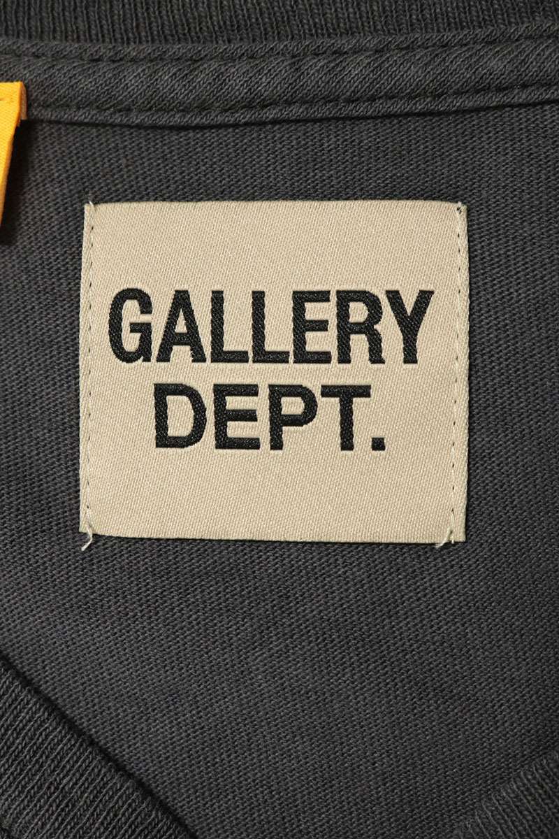 GALLERY DEPT Logo Print Long Sleeve T-Shirt Gray Size XL