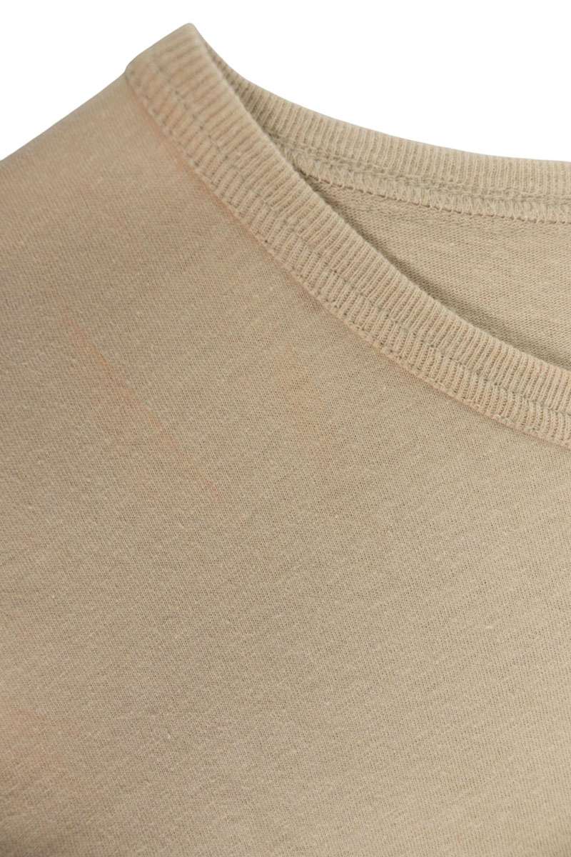 LEMAIRE Cotton Linen Crew Neck Pocket Long Sleeve Tee Size M