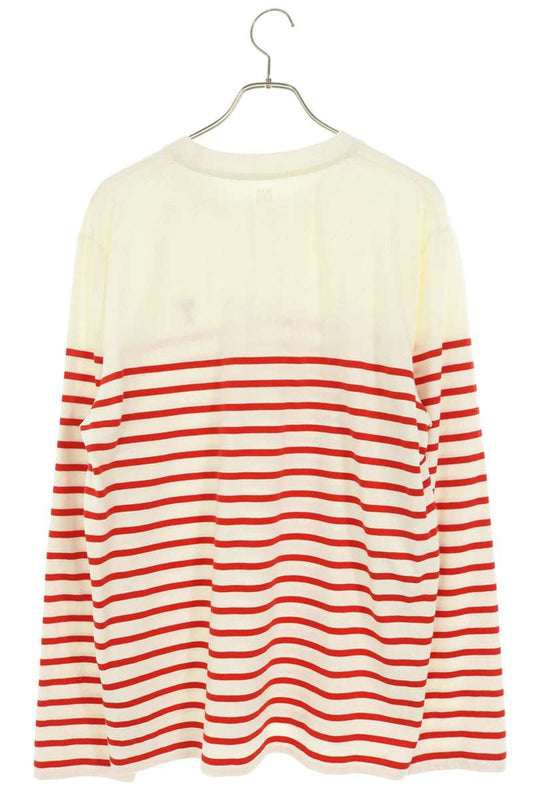 AMI Alexandre Mattiussi Heart Embroidered Sleeve Tee Size XL