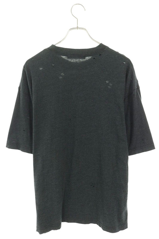 ACNE STUDIOS Vintage Circle Logo Print Long Sleeve Shirt Gray Size S