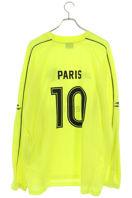 BALENCIAGA Yellow Soccer Jersey Long Sleeve Shirt Size 1
