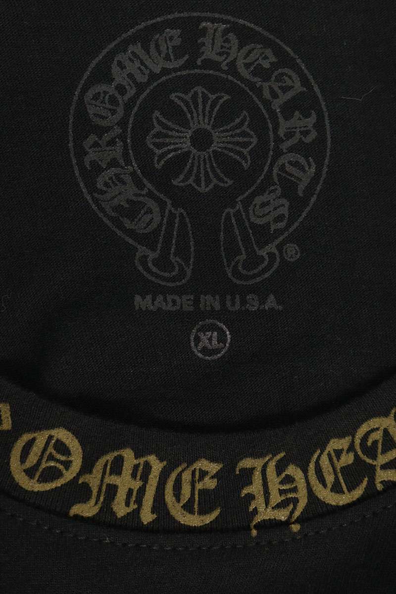 Chrome Hearts Neck Logo Print Long Sleeve Tee Multi Size XL