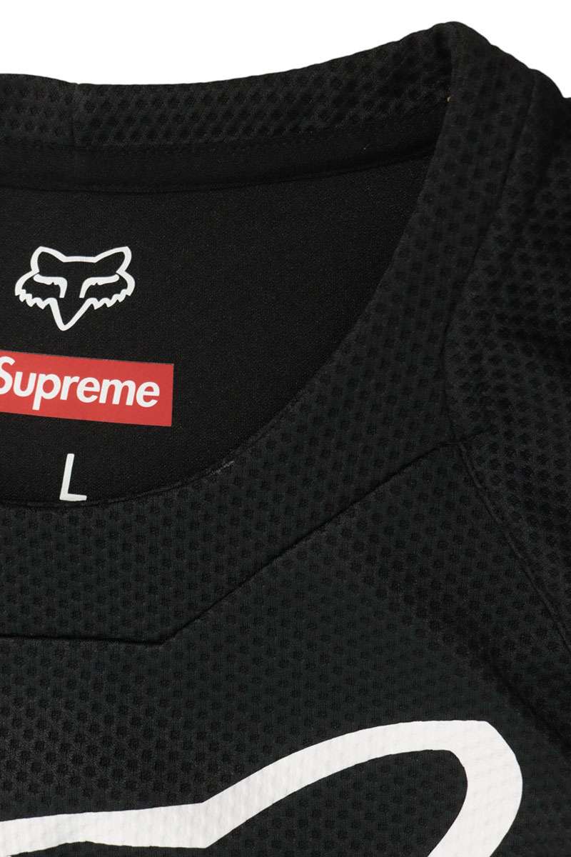 SUPREME 18SS Fox Racing Moto Jersey Top Black Size L