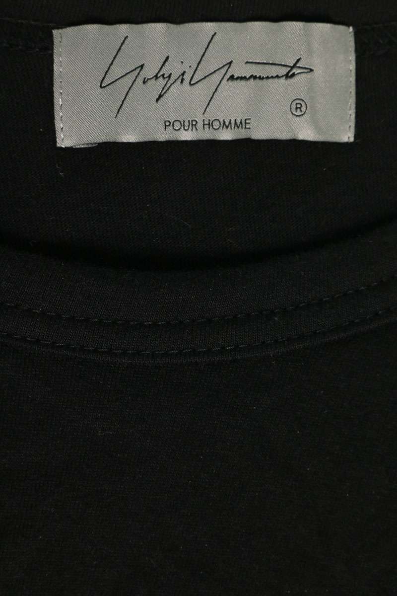 YOHJI YAMAMOTO POUR HOMME 25AW Graphic Tee Black Size 3