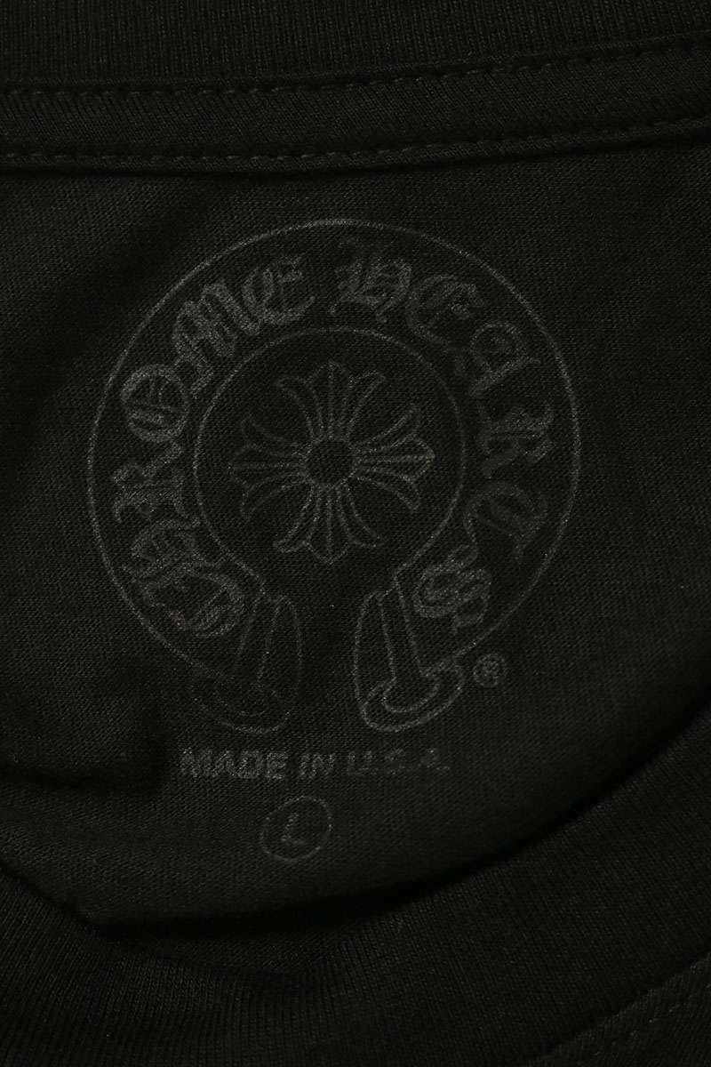 Chrome Hearts CH L S 1 Back Horseshoe Floral Long Sleeve Top Size L