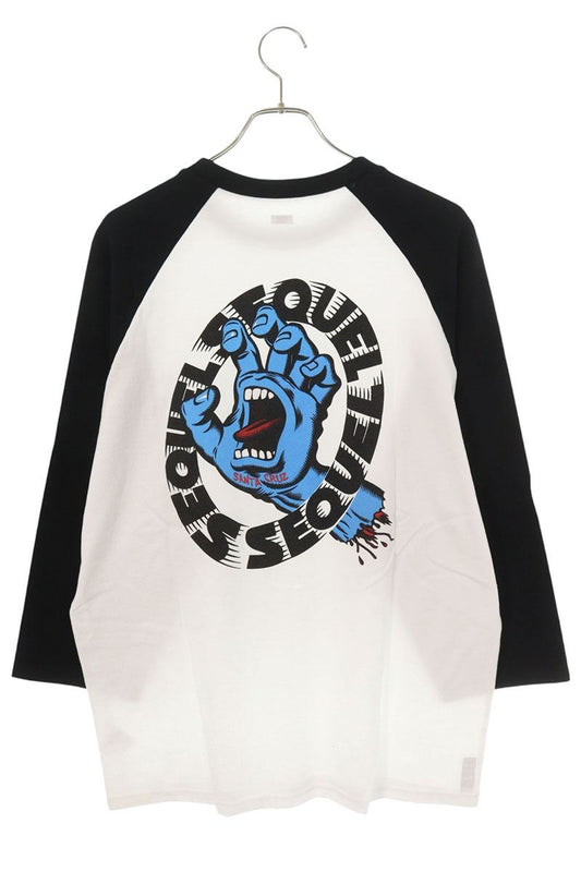 SEQUEL 25AW Santa Cruz Raglan Longsleeve White/Black Size L