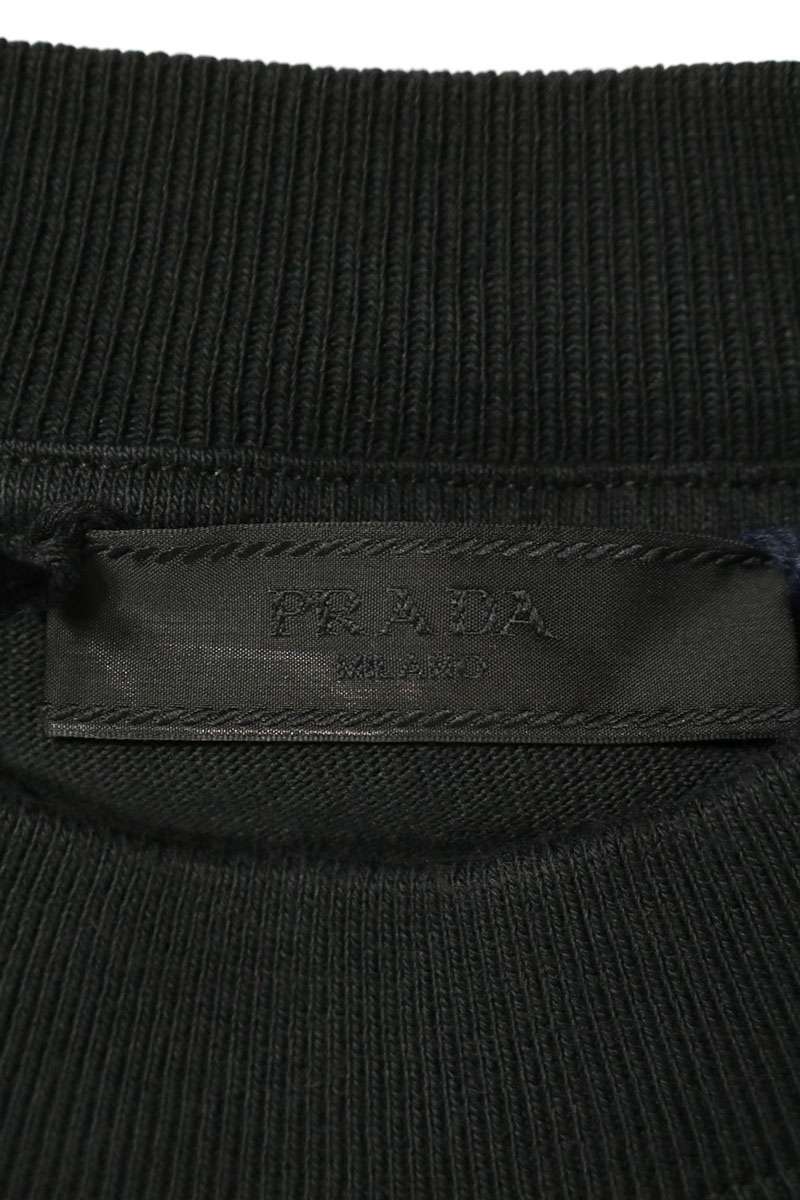 PRADA 26AW Chest Logo Long Sleeve T-Shirt Size M