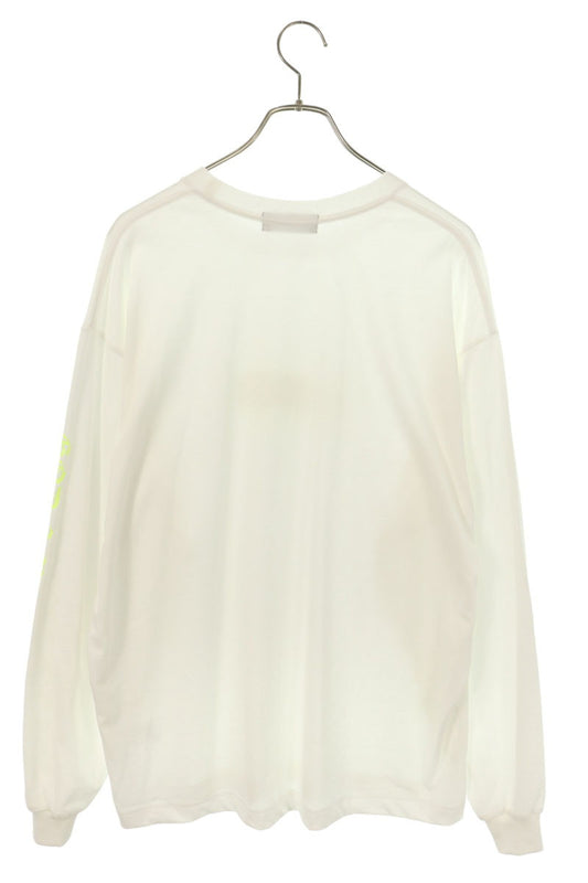 GOD SELECTION XXX White Glitter Logo Long Sleeve Top Size L