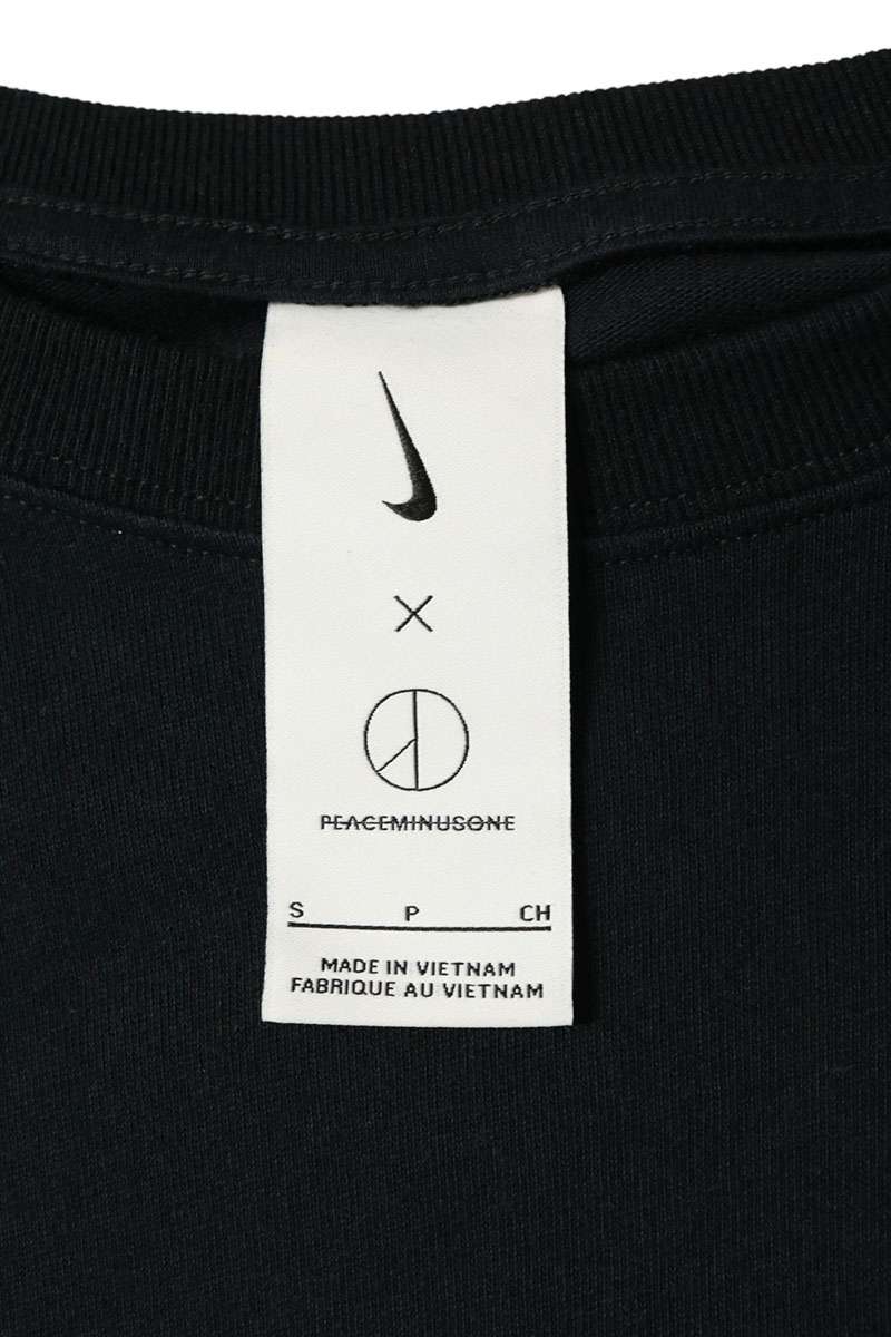 NIKE x peaceminusone Flower Print Long Sleeve T-Shirt Black Size S
