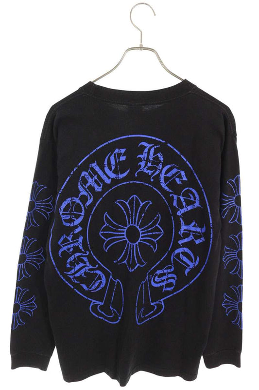 Chrome Hearts VNTG L S CH Plus Horseshoe Print Long Sleeve Tee Size M