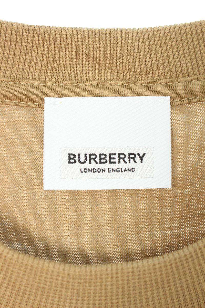Burberry Brown Embroidered Logo Cotton Tee Size XS