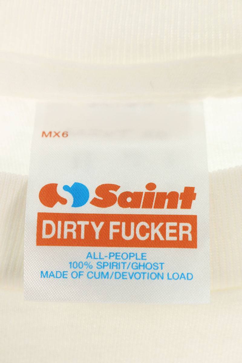 SAINT MICHAEL 25SS Insane Print Tee White Size XL