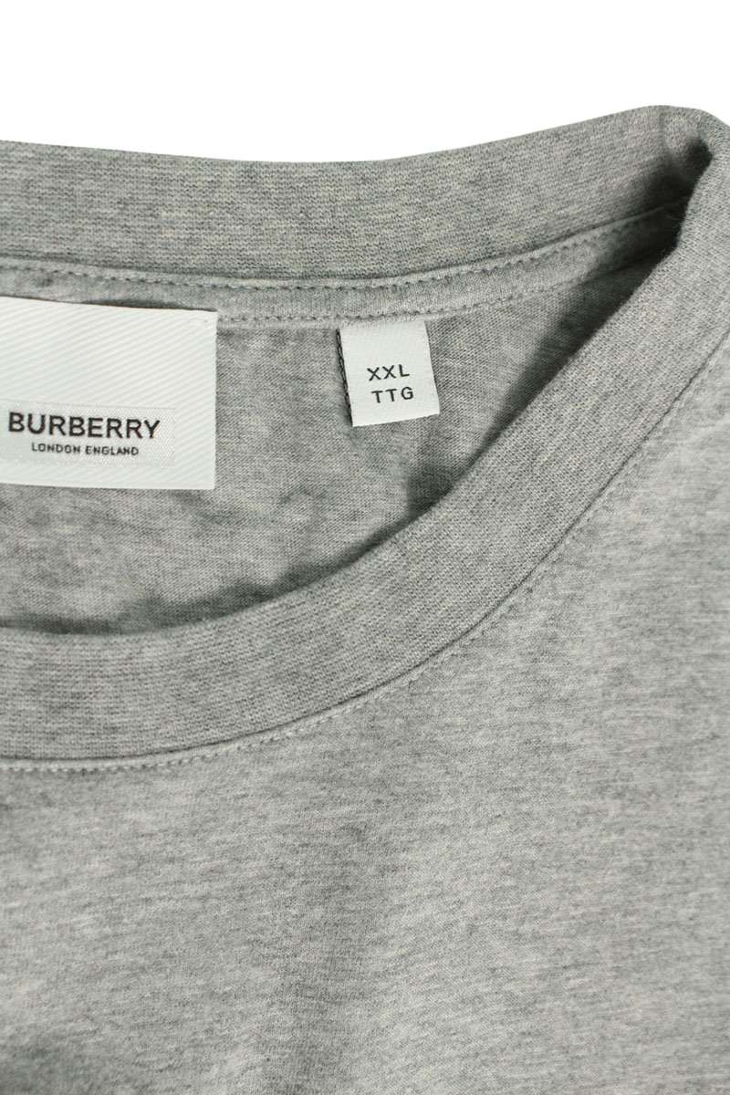 Burberry Animal Print Cotton Tee Gray Size XXL