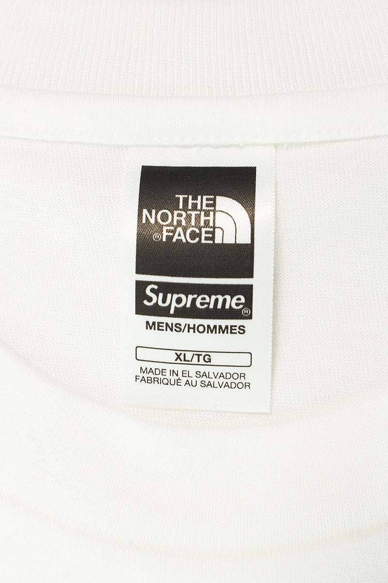 SUPREME x TNF 24AW S/S Top Back Print Tee White Size XL