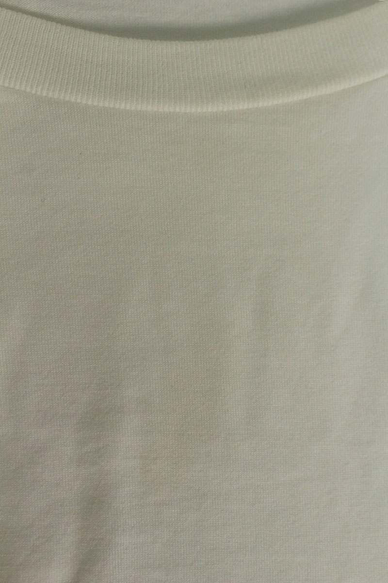 CELINE Gothic Logo Print T-shirt White Cotton Size XL