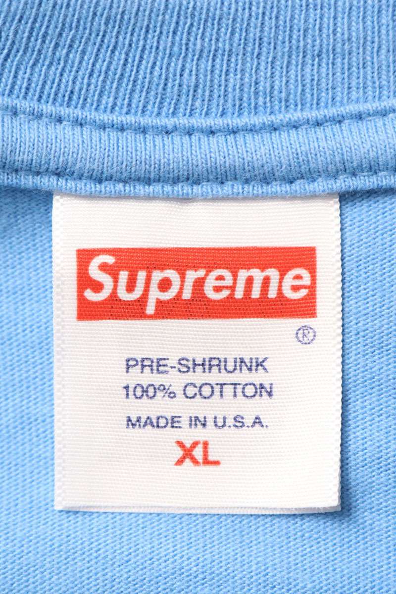 SUPREME PARIS TEE Blue Size XL