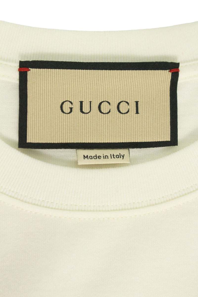 GUCCI 23AW Front Print Tee White Size XS