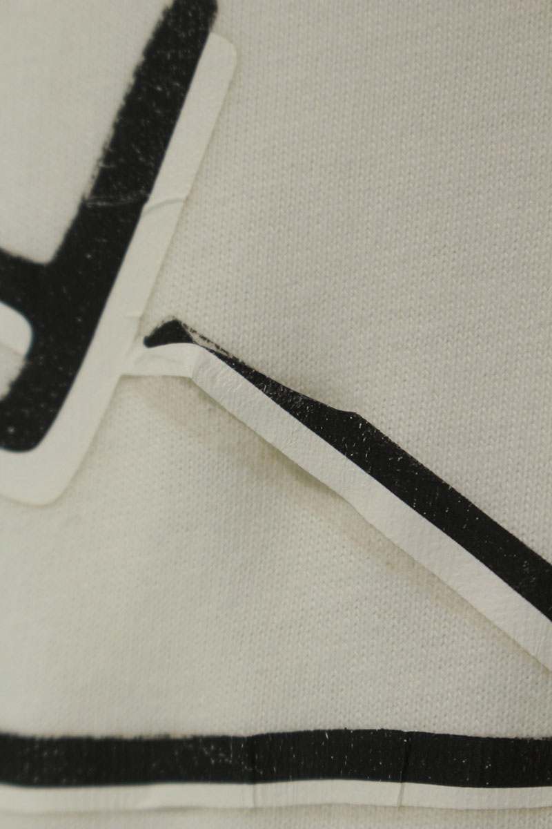 FENDI Monster Print T-Shirt White Cotton Size XXL