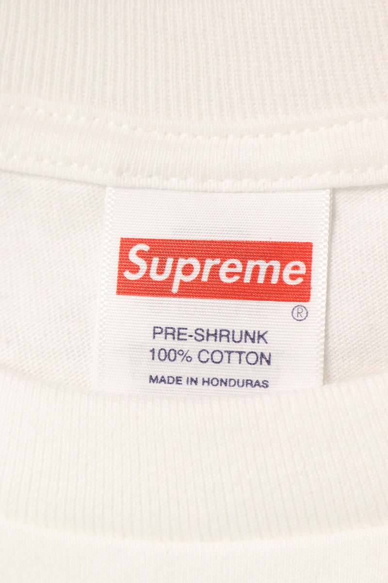 SUPREME 25SS Bear Print Tee White Size L
