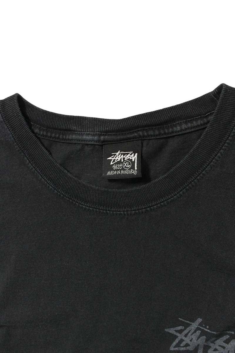 STUSSY Dice Print T-Shirt Gray Size XL